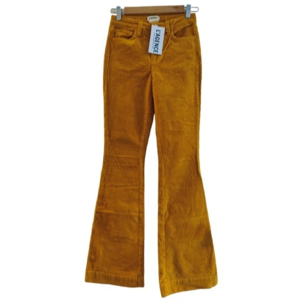 NWT L'agence The Affair High-Rise Flare Corduroy Pants size 25